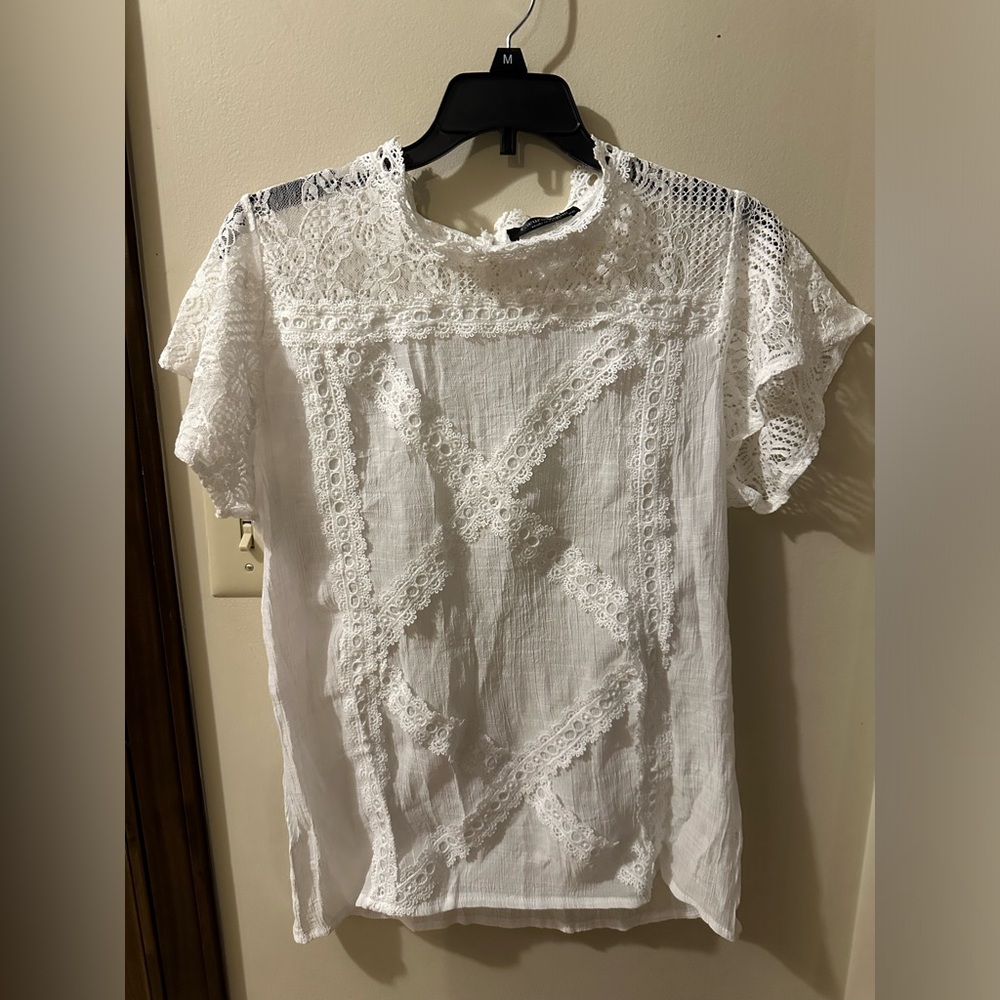 Women’s Short Sleeve Top (XXL) - (White)